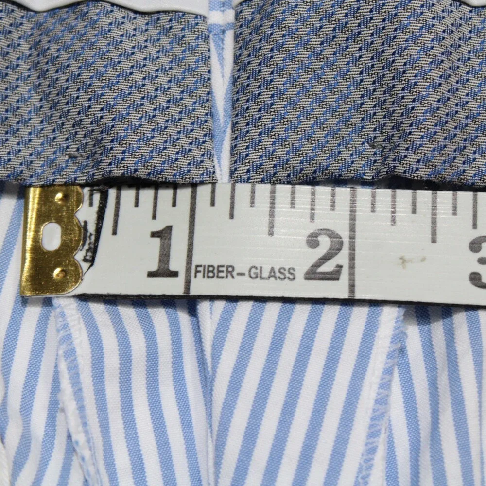 PT Torino NWT Chinos / Casual Pants Size 48 (US 32) Slim in Blue & White Stripes